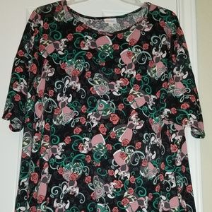Lularoe Alice in Wonderland Queen of Hearts Irma